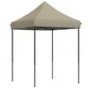Šventės palapinė Taupe 200 x 200 x 306 cm Oksfordo audinys