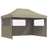 Šventės palapinė 279 x 410 x 315 cm Taupe Oksfordo audinys