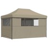 Šventės palapinė 279 x 410 x 315 cm Taupe Oksfordo audinys