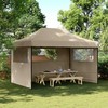Šventės palapinė 279 x 410 x 315 cm Taupe Oksfordo audinys