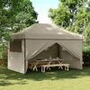 Šventės palapinė Taupe 292 x 440 x 315 cm Oksfordo audinys