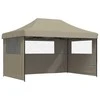 Šventės palapinė Taupe 292 x 440 x 315 cm Oksfordo audinys