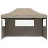 Šventės palapinė Taupe 292 x 440 x 315 cm Oksfordo audinys