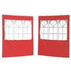Šventinės palapinės šoninė siena 2 pcs 200 x 195 cm Raudona