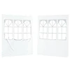 Šventinės palapinės šoninė siena 2 pcs 200 x 195 cm Balta