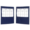 Šventinės palapinės šoninė siena 2 pcs 200 x 195 cm Mėlyna