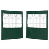 Šventinės palapinės šoninė siena 2 pcs 200 x 195 cm Žalia