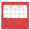 Šventinės palapinės šoninė siena 2 pcs 200 x 195 cm Raudona