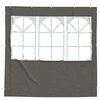 Šventinės palapinės šoninė siena 2 pcs 200 x 195 cm Antracito