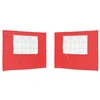 Šventinės palapinės šoninė siena 2 pcs 300 x 195 cm Raudona
