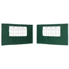 Šventinės palapinės šoninė siena 2 pcs 400 x 195 cm Žalia