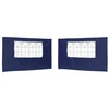 Šventinės palapinės šoninė siena 2 pcs 400 x 195 cm Mėlyna