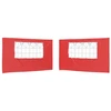 Šventinės palapinės šoninė siena 2 pcs 400 x 195 cm Raudona