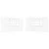 Šventinės palapinės šoninė siena 2 pcs 400 x 195 cm Balta