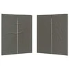 Šventinės palapinės šoninė siena 2 pcs Antracito 200 x 195 cm