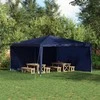 Šventinės palapinės šoninė siena 2 pcs Mėlyna 400 x 195 cm