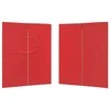 Šventinės palapinės šoninė siena 2 pcs Raudona 200 x 195 cm