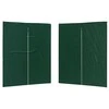 Šventinės palapinės šoninė siena 2 pcs Žalia 200 x 195 cm