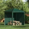 Šventinės palapinės šoninė siena 2 pcs Žalia 200 x 195 cm