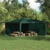 Šventinės palapinės šoninė siena 2 pcs Žalia 400 x 195 cm