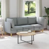 Modulinė sofa su laikymo vieta 3 pcs Šviesiai pilka Audinys