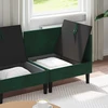 Svetainės baldų komplektas 3 pcs Tamsiai žalia Aksomas