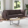 Modulinė sofa su laikymo vieta 3 pcs Tamsiai rudas Audinys