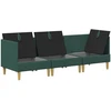 Modulinė sofa su laikymo vieta 3 pcs Tamsiai žalia Audinys