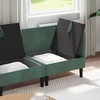 Svetainės baldų komplektas 4 pcs Jūrinė žalia Aksomas
