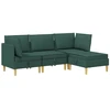 Modulinė sofa su laikymo vieta 4 pcs Tamsiai žalia Audinys