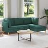 Modulinė sofa su laikymo vieta 4 pcs Tamsiai žalia Audinys