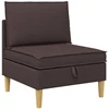 Modulinė sofa su laikymo vieta 4 pcs Tamsiai rudas Audinys