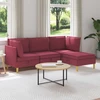 Modulinė sofa su laikymo vieta 4 pcs Vyno raudona Audinys