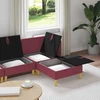 Modulinė sofa su laikymo vieta 4 pcs Vyno raudona Audinys