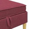 Modulinė sofa su laikymo vieta 5 vnt. Vyno raudona Audinys
