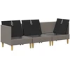 Modulinė sofa su laikymo vieta 3 pcs Taupe Audinys