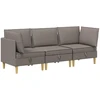 Modulinė sofa su laikymo vieta 3 pcs Taupe Audinys