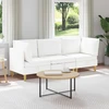 Modulinė sofa su laikymo vieta 3 pcs Balta Audinys