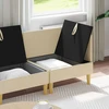 Modulinė sofa su laikymo vieta 4 pcs Kreminė Audinys