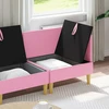 Modulinė sofa su laikymo vieta 4 pcs Rožinė Audinys