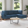 Modulinė sofa su laikymo vieta 4 pcs Mėlyna Audinys