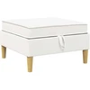 Modulinė sofa su laikymo vieta 4 pcs Balta Audinys