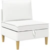 Modulinė sofa su laikymo vieta 4 pcs Balta Audinys