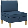 Modulinė sofa su laikymo vieta 4 pcs Mėlyna Audinys