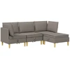 Modulinė sofa su laikymo vieta 4 pcs Taupe Audinys