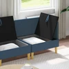 Modulinė sofa su laikymo vieta 4 pcs Mėlyna Audinys
