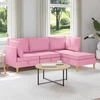 Modulinė sofa su laikymo vieta 4 pcs Rožinė Audinys