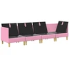 Modulinė sofa su laikymo vieta 4 pcs Rožinė Audinys