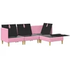 Modulinė sofa su laikymo vieta 4 pcs Rožinė Audinys