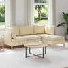 Modulinė sofa su laikymo vieta 4 pcs Kreminė Audinys